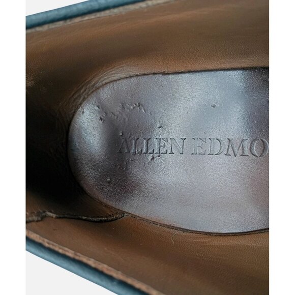 ALLEN EDMONDS Black Leather Oxford Delray Split Toe Blucher Mens 10.5 D USA $325 - Picture 6 of 9
